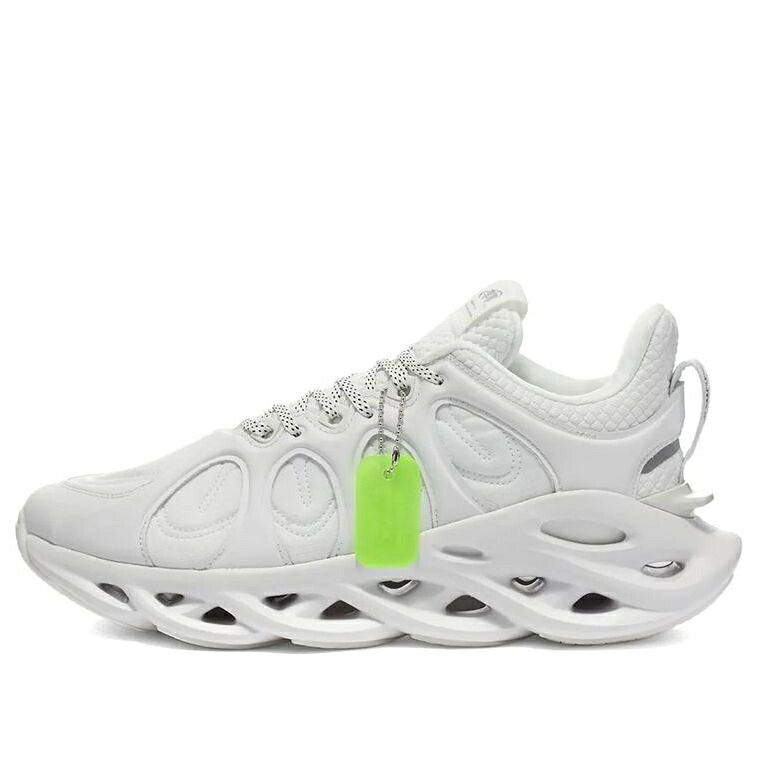 リーニン はやりっ児 白いこと 白いこと 緑 緑であること ニューヨーク州 \u0027WHITE GREEN\u0027 スニーカー メンズ LI-NING ARC ACE 2019 NEW YORK FASHION WEEK NEON ARHP191-11 / WHITE NEON GREEN