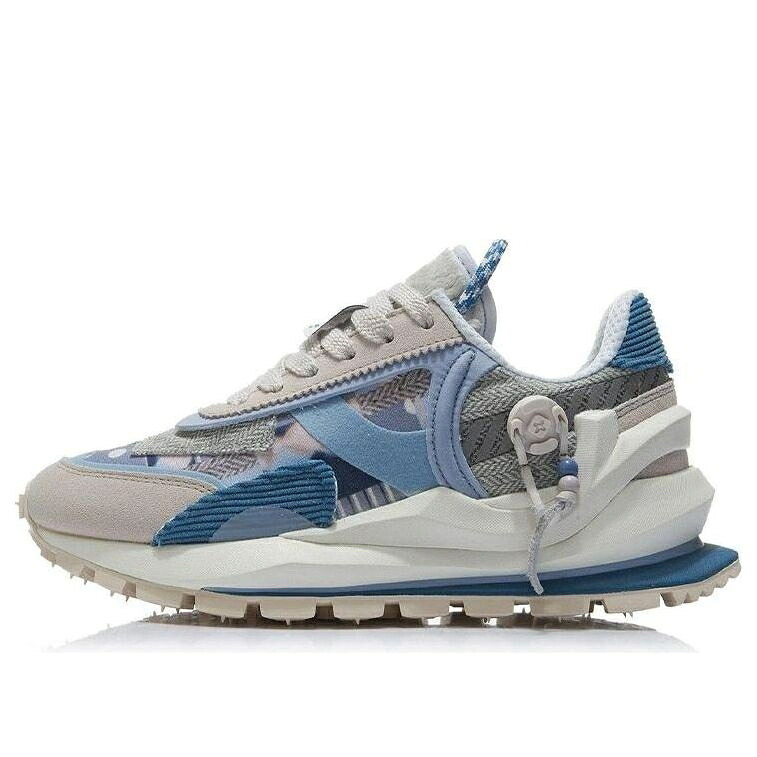 リーニン 薄墨色 薄墨色 青碧 青碧 \u0027GREY BLUE\u0027 スニーカー レディース LI-NING (WMNS) ETERNAL 92 AGCR058-8 / GREY BLUE