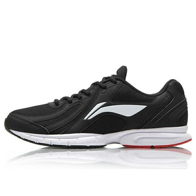 リーニン スニーカー 運動すること靴 黒いこと 黒いこと 白いこと 白いこと 赤 赤いこと \u0027BLACK WHITE\u0027 スニーカー メンズ LI-NING ONE PIECE LIGHTWEIGHT RUNNING SHOES ARBS009-2 / BLACK WHITE RED