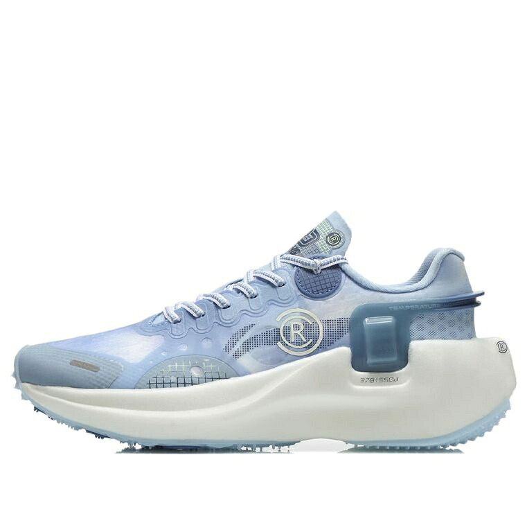 リーニン レンジャー 青碧 青碧 白いこと 白いこと \u0027SMOKE BLUE\u0027 スニーカー メンズ LI-NING WIND RANGER ESSENTIAL LIGHT ARHR041-7 / BLUE WHITE