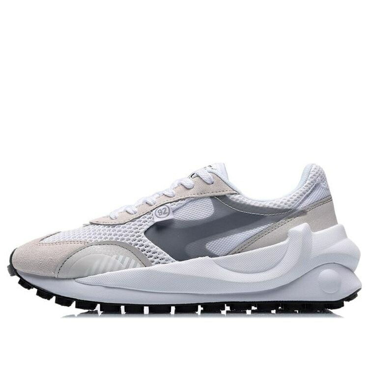リーニン 白いこと 白いこと 薄墨色 薄墨色 \u0027GREY スニーカー レディース LI-NING (WMNS) ETERNAL 92 WHITE AGCR034-1 / GREY WHITE
