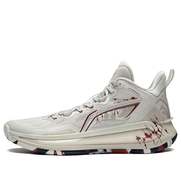 リーニン ベージュ 赤 赤いこと \u0027WEREWOLVES\u0027 スニーカー メンズ LI-NING LIREN 3 ABAS089-5 / BEIGE RED