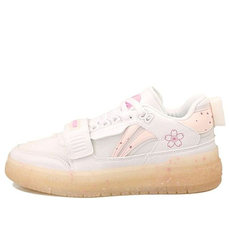 リーニン 洟垂れ小僧 サクラ色 \u0027PINK GUM\u0027 スニーカー レディース LI-NING (WMNS) BADFIVE ROOKIE LOW ABCS050-1 / PINK TAN
