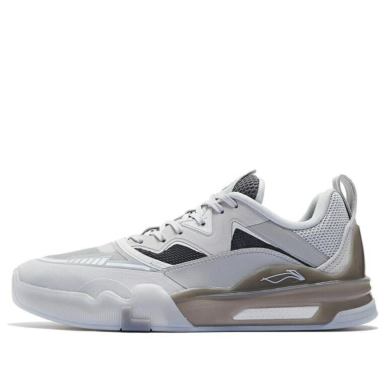 リーニン スニーカー 運動靴 灰色 グレー 白色 ホワイト GREY スニーカー メンズ LI-NING ELLINGTON SKATEBOARDING SHOES AEPR009-16 / GREY WHITE