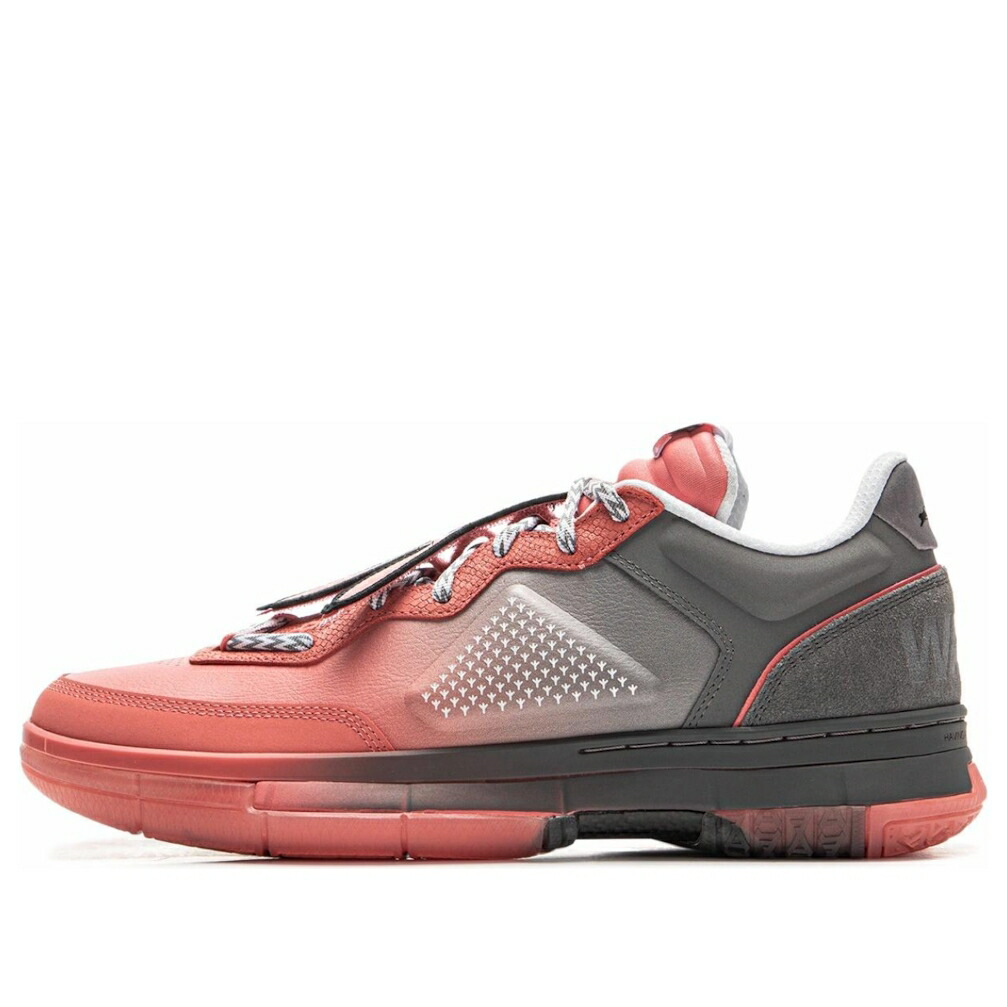 リーニン ウェイド サクラ色 薄墨色 薄墨色 \u0027PIGEON FEET\u0027 スニーカー メンズ LI-NING X STAPLES WAY OF WADE 1 LOW ABAU099-28 / PINK GREY