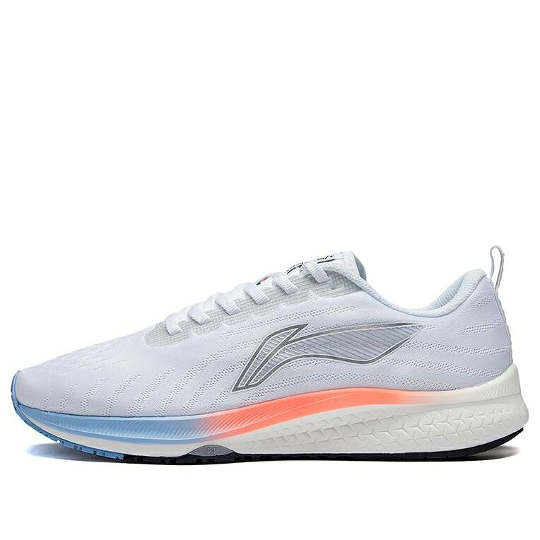 リーニン 白いこと 白いこと しろがね色 しろがね色 青み 青色 橙 オレンジ色 \u0027WHITE SILVER\u0027 スニーカー レディース LI-NING (WMNS) DARK HORSE 5 ARMS010-19 / WHITE SILVER BLUE ORANGE