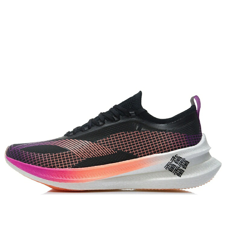 リーニン エリート 黒いこと 黒いこと さくら色 橙 オレンジ色 2.0 \u0027ADRENALINE\u0027 スニーカー メンズ LI-NING FEIDIAN ELITE ARMR009-2 / BLACK PINK ORANGE