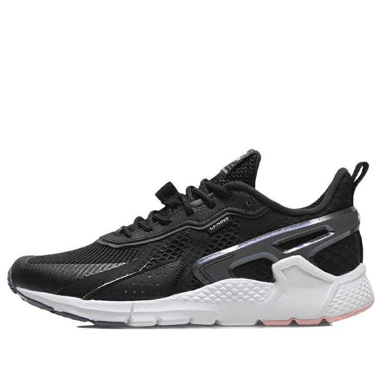 リーニン 黒色 ブラック 白色 ホワイト ピンク 'BLACK WHITE' スニーカー レディース LI-NING (WMNS) MAFIA AGLR102-2 / BLACK WHITE PINK