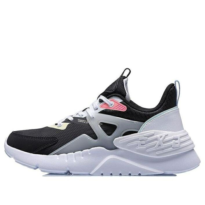 リーニン 黒いこと 黒いこと 白いこと 白いこと サクラ色 \u0027BLACK WHITE\u0027 スニーカー レディース LI-NING (WMNS) EXD AGLR002-2 / BLACK WHITE PINK