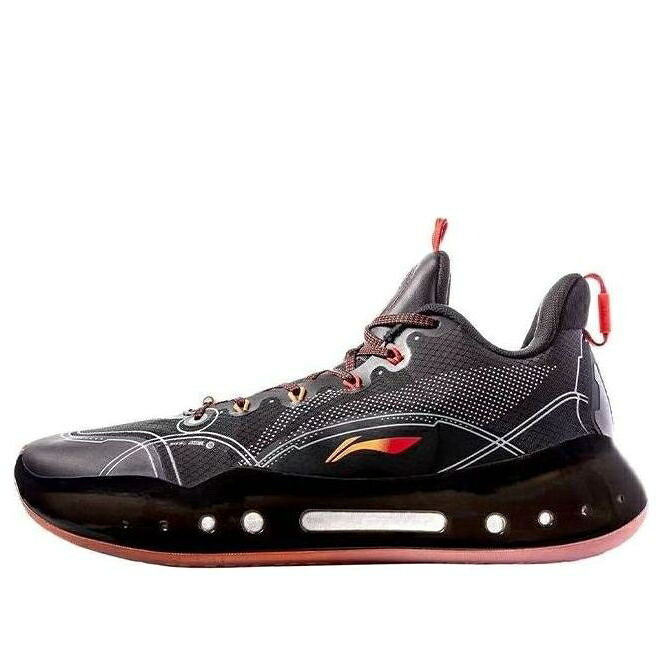 リーニン バトラー 黒いこと 黒いこと 橙 オレンジ色 赤 赤いこと \u0027DARK FIRE\u0027 スニーカー メンズ LI-NING YUSHUAI 14 LOW JIMMY BUTLER ABAR123-6 / BLACK ORANGE RED