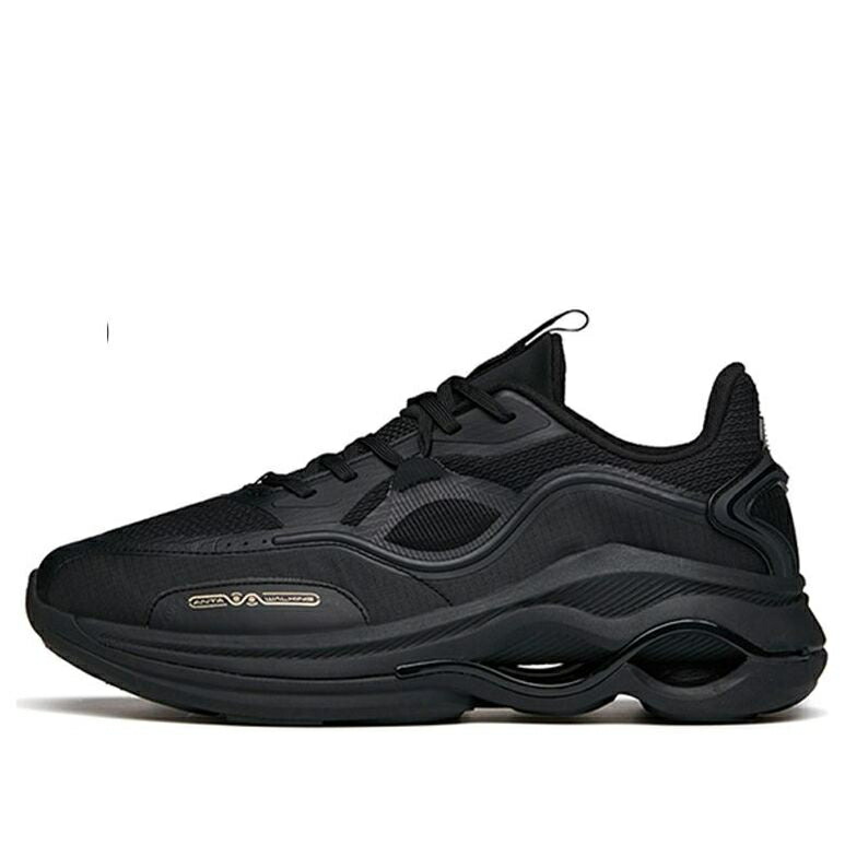 形づくる つづき物 黒いこと 黒いこと \u0027BLACK\u0027 スニーカー メンズ ANTA TRAINING SERIES SNEAKERS 112147722-5 / BLACK
