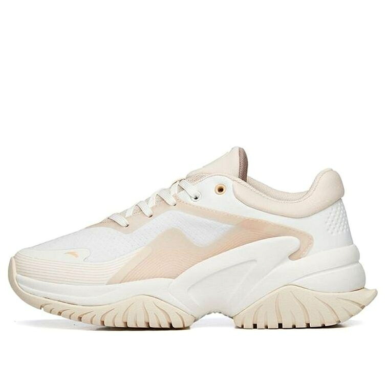 形づくる つづき物 ベージュ サクラ色 \u0027WHITE\u0027 スニーカー レディース ANTA (WMNS) TRAINING SERIES SNEAKERS 122237756-1 / BEIGE PINK