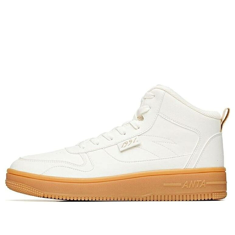シリーズ ハイ アイボリー 白色 ホワイト 茶色 ブラウン 'WHITE BROWN' スニーカー メンズ ANTA SKATEBOARDING SERIES SNEAKERS HIGH 912038010-3 / IVORY WHITE BROWN|スニケス