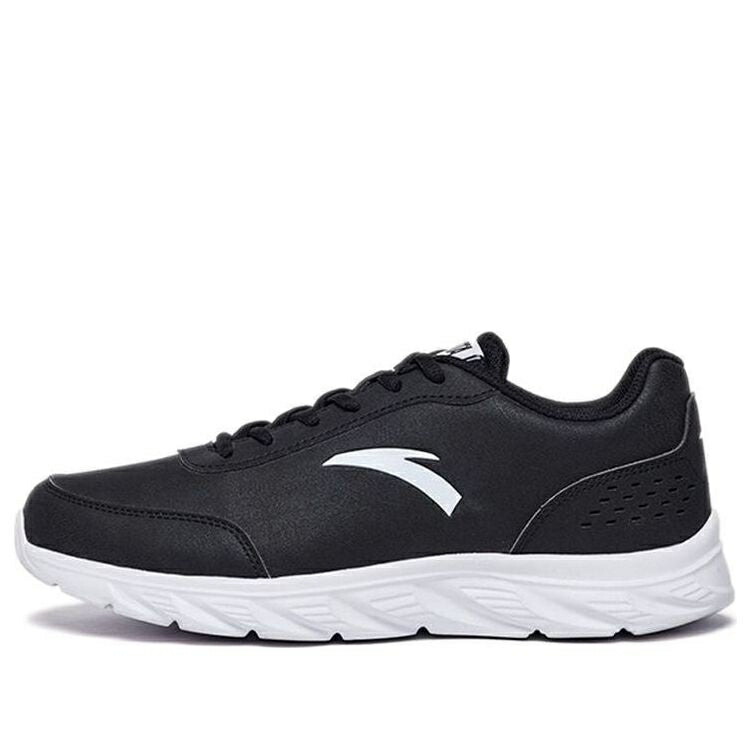 シリーズ レザー 黒色 ブラック 白色 ホワイト 'BLACK WHITE' スニーカー メンズ ANTA RUNNING SERIES SNEAKERS LEATHER 91835529-1 / BLACK WHITE