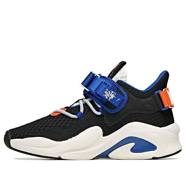 青み 青色 黒いこと 黒いこと 橙 オレンジ色 \u0027BLACK ORANGE\u0027 スニーカー メンズ ANTA SHOCKER LOW BLUE 112028085-2 / BLACK BLUE ORANGE
