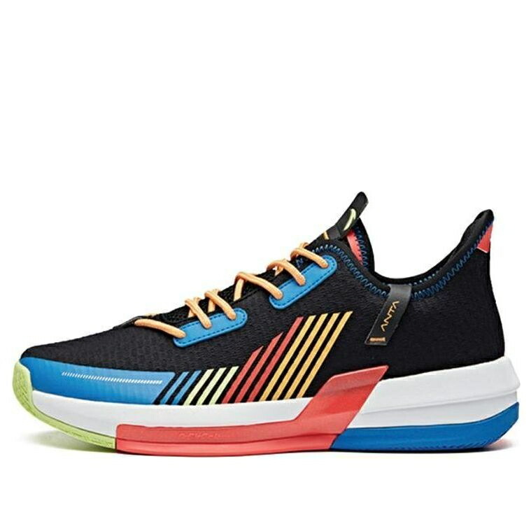 レーザ 黒いこと 黒いこと 白いこと 白いこと \u0027BLACK MULTICOLOR\u0027 スニーカー メンズ ANTA LASER MULTI-COLOR\u0027 112011607-7 / BLACK WHITE MULTI COLOR