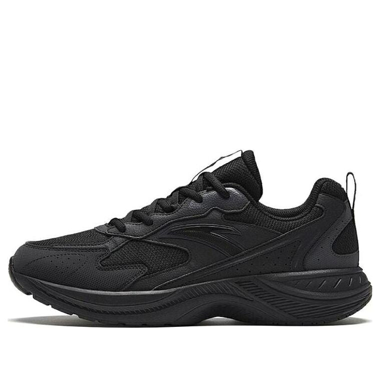 つづき物 黒いこと 黒いこと \u0027BLACK\u0027 スニーカー メンズ ANTA RUNNING SERIES SNEAKERS 912345595-4 / BLACK