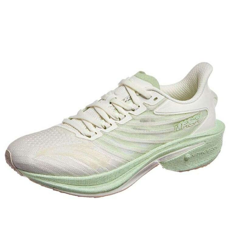 白いこと 白いこと 緑 緑であること \u0027WHITE GREEN\u0027 スニーカー レディース ANTA (WMNS) MACH 4 122415583-6 / WHITE GREEN