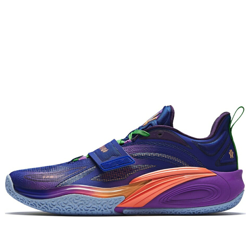 青色 ブルー 紫 パープル 橙 オレンジ BLACK KNIGHT スニーカー メンズ ANTA KAI 1 112431102S-6 / BLUE PURPLE ORANGE