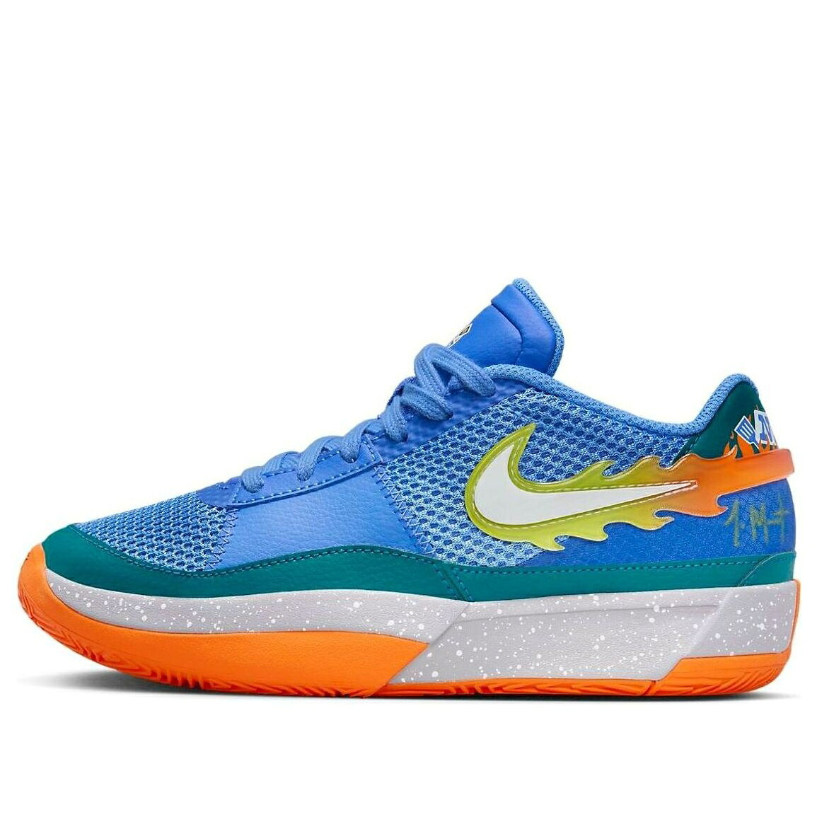 ナイキ 青色 ブルー 橙 オレンジ 黄色 イエロー 'BACKYARD BBQ' ジュニア キッズ NIKE (GS) JA 1 FN4398-400 / BLUE ORANGE YELLOW ベビー マタニティ スニーカー