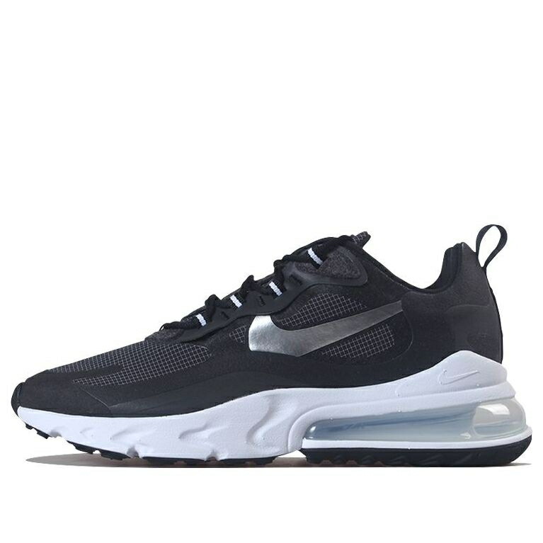 ナイキ マックス リアクト 黒色 ブラック 銀色 シルバー 白色 ホワイト エアマックス METALLIC SILVER スニーカー メンズ NIKE AIR MAX 270 REACT CQ4598-071 / BLACK METALLIC SILVER WHITE WOLF