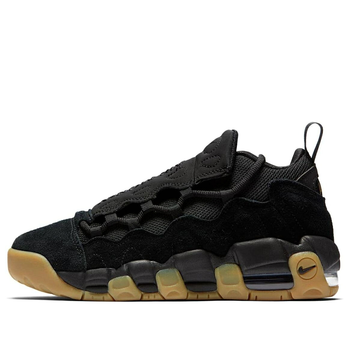 ナイキ 黒色 ブラック エアモアマネー 'BLACK GUM' ジュニア キッズ NIKE (GS) AIR MORE MONEY SE AQ9350-001 / BLACK ベビー マタニティ スニーカー