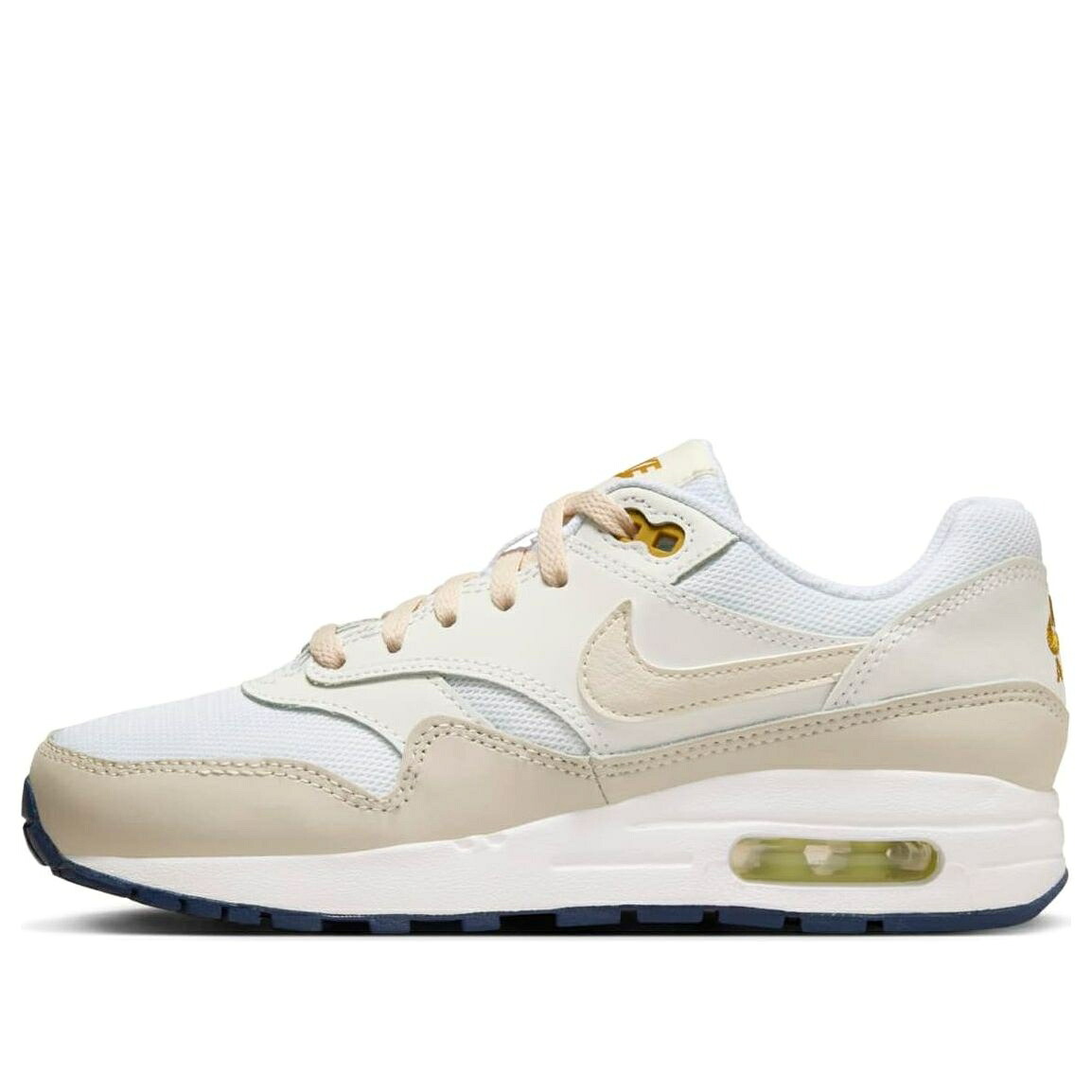 ナイキ マックス 白いこと 白いこと エア湖マックス \u0027WHITE BRONZINE\u0027 御坊っちゃん キッズ NIKE (GS) AIR MAX 1 DZ3307-103 / WHITE BRONZINE BARELY VOLT LIGHT もの言う花 マタニティ スニーカー