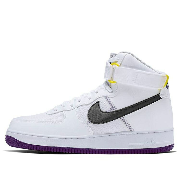 ナイキ ハイ 白色 ホワイト コート 紫 パープル ダイナミック エアフォース 07 VARSITY PACK スニーカー メンズ NIKE AIR FORCE 1 HIGH LV8 CI1117-100 / WHITE COURT PURPLE DYNAMIC