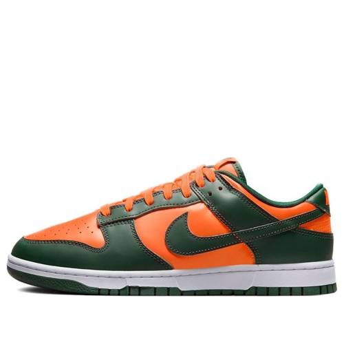 ナイキ ダンク 緑 グリーン 橙 オレンジ ダンクロー マイアミ ハリケーンズ スニーカー メンズ NIKE DUNK LOW MIAMI HURRICANES DD1391-300 / GORGE GREEN GORGE GREEN ORANGE