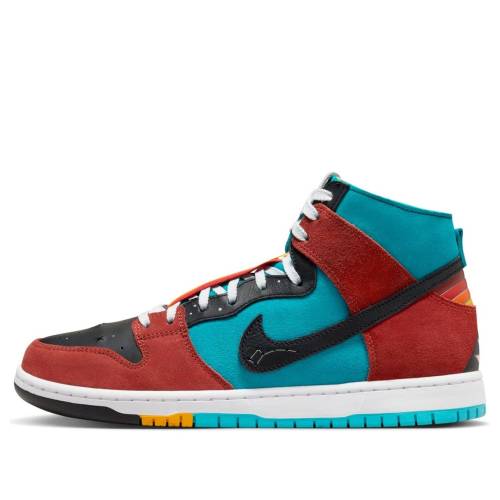 ナイキ エスビー ダンク 青味 青み 黒いこと 黒いこと 赤 赤いこと DI\u0027ORR \u0027TURQUOISE RED\u0027 スニーカー メンズ NIKE X GREENWOOD SB DUNK HI DECON QS BLUE FQ1775-400 / TURQUOISE BLUE BLACK RED