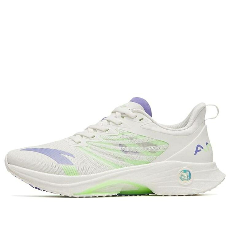 緑 緑であること 白いこと 白いこと 紫 パープル \u0027WHITE PURPLE\u0027 スニーカー レディース ANTA (WMNS) MACH 3 GREEN 122325583-2 / WHITE GREEN PURPLE