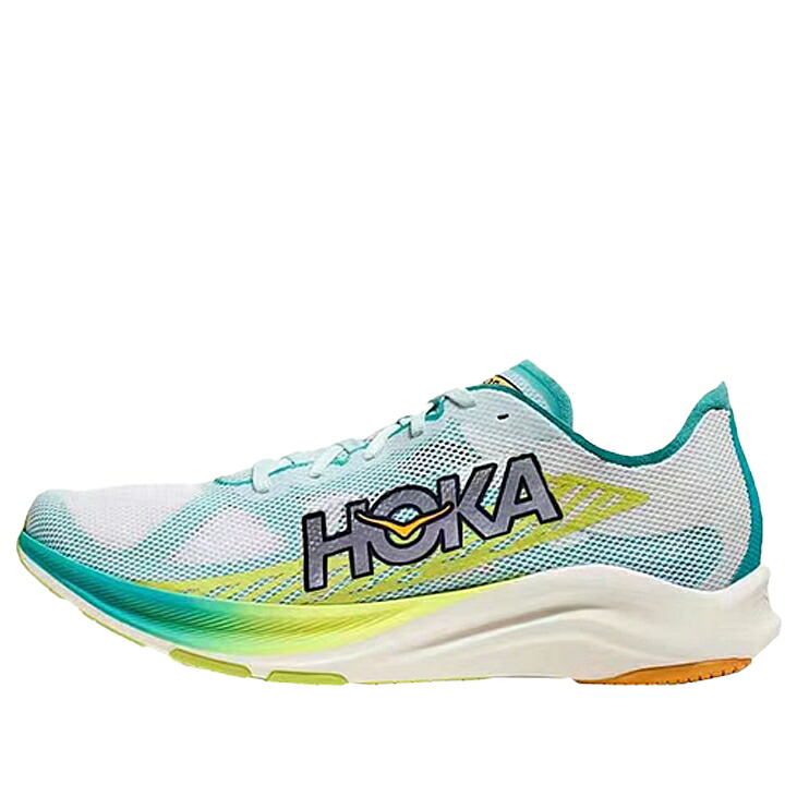 ホカオネオネ 緑 緑であること 白いこと 白いこと \u0027TEAL WHITE\u0027 スニーカー メンズ HOKA ONE ONE HOKA ONE CIELO RD 143490-WCRM / TEAL GREEN WHITE