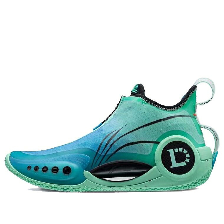リーニン ウェイド 青色 ブルー アズール 緑 グリーン 'ICE BLOOD' スニーカー メンズ LI-NING WAY OF WADE 9 ABAR119-8 / BRIGHT BLUE NEON AZURE GREEN