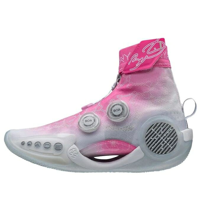 リーニン ウェイド 白いこと 白いこと サクラ色 \u0027BLOSSOM\u0027 スニーカー レディース LI-NING (WMNS) WAY OF WADE 9 INFINITY ABER002-2 / WHITE PINK