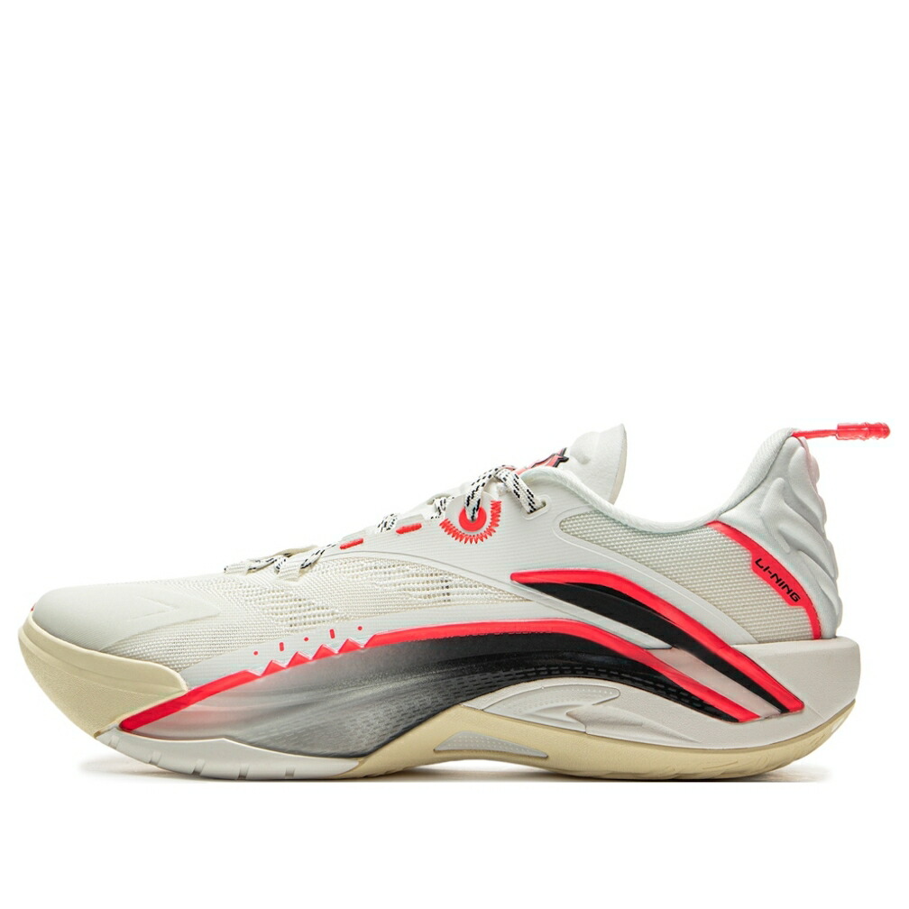 リーニン 白色 ホワイト 赤 レッド WHITE RED スニーカー メンズ LI-NING BADFIVE GUERRILLA 1 SUPER ABFV005-10 / WHITE RED