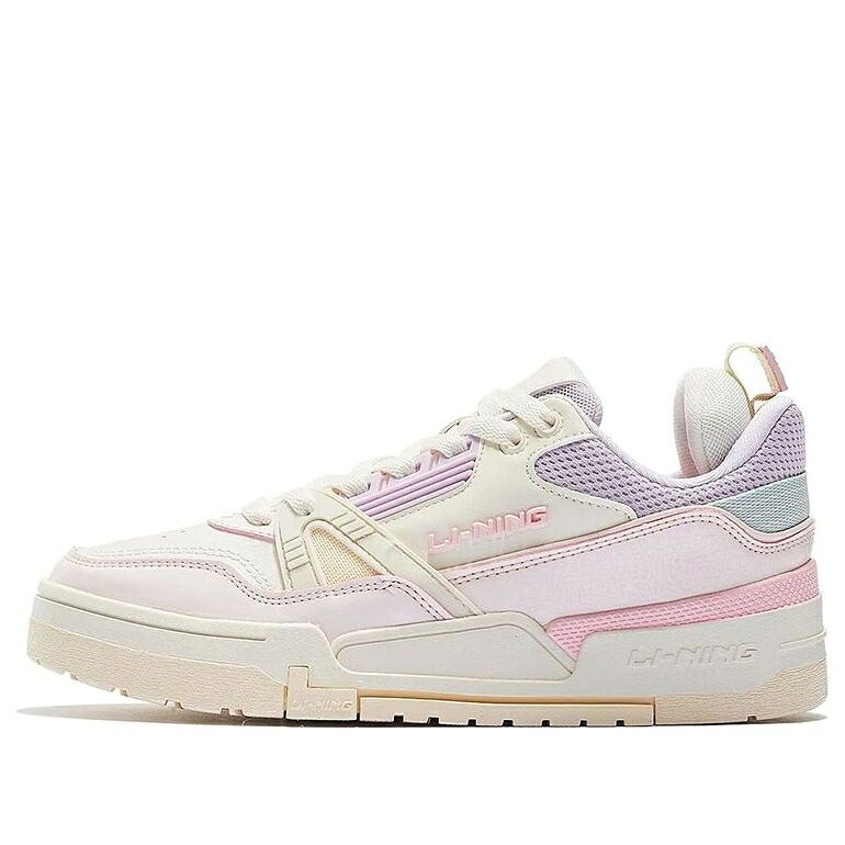 リーニン サクラ色 白いこと 白いこと 紫 パープル \u0027WHITE PURPLE\u0027 スニーカー レディース LI-NING (WMNS) 001 BTC PINK AGCS104-3 / WHITE PINK PURPLE