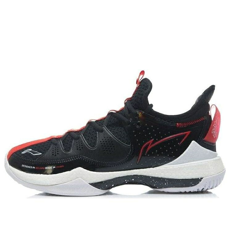 リーニン 黒いこと 黒いこと 白いこと 白いこと 赤 赤いこと \u0027BLACK WHITE\u0027 スニーカー メンズ LI-NING HALBERD 3 AYAR025-2 / BLACK WHITE RED