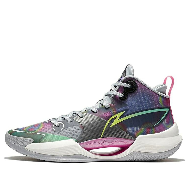 リーニン 灰色 グレー 白色 ホワイト 'MULTI COLOR' スニーカー メンズ LI-NING SUPERLIGHT ABAS027-6 / GREY WHITE MULTI COLOR｜スニケス