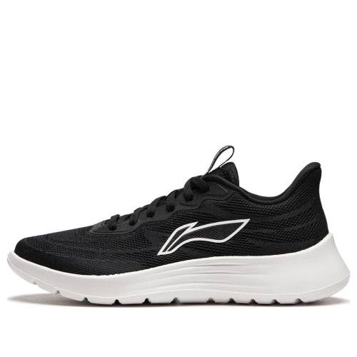 リーニン 黒いこと 黒いこと 白いこと 白いこと \u0027BLACK WHITE\u0027 スニーカー レディース LI-NING (WMNS) LIGHT FEATHER ARSU022-2 / BLACK WHITE