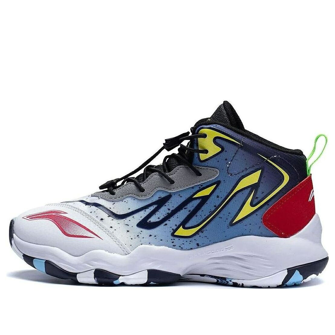 リーニン 青色 ブルー 黒色 ブラック 黄色 イエロー 赤 レッド 1.5 'BLUE BLACK' ジュニア キッズ LI-NING (GS) MANTIS BOXING YKBT010-3 / BLUE BLACK YELLOW RED ベビー マタニティ スニーカー