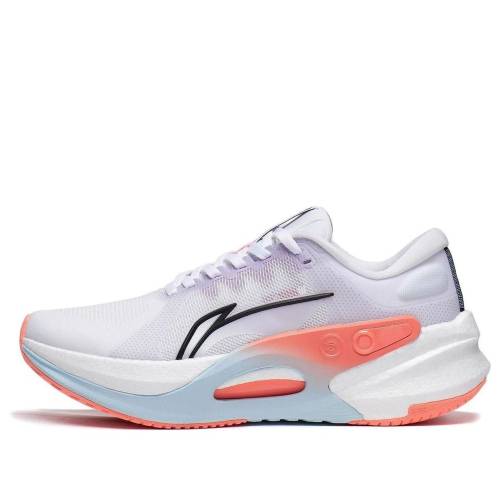 リーニン 橙 オレンジ 白色 ホワイト 紫 パープル 'WHITE PURPLE' スニーカー レディース LI-NING (WMNS) FURIOUS RIDER 7 ORANGE ARZT004-10 / WHITE ORANGE PURPLE