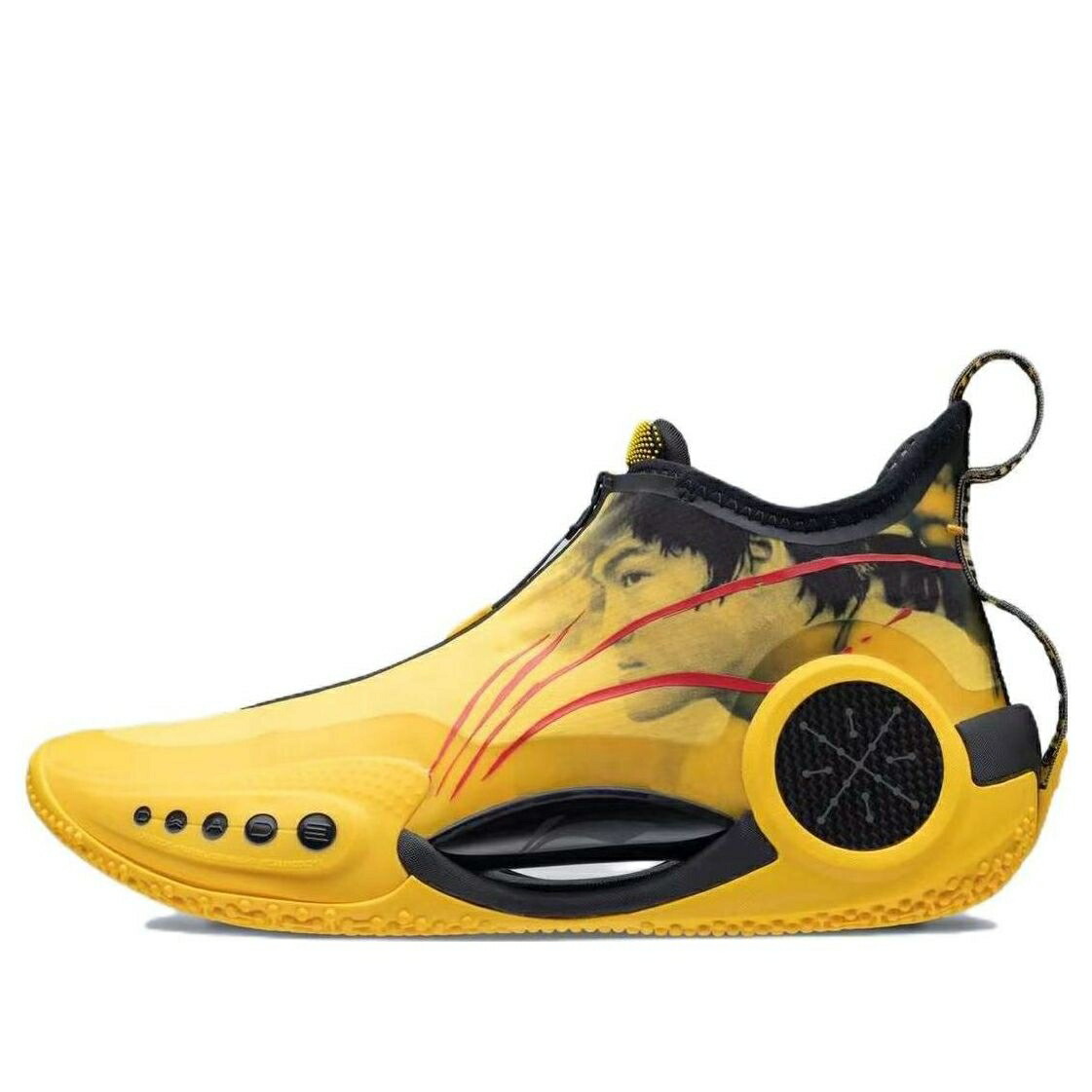 リーニン ウェイド 黒色 ブラック 黄色 イエロー 'BRUCE LEE' スニーカー メンズ LI-NING WAY OF WADE 9 ABAR119-11 / BLACK YELLOW