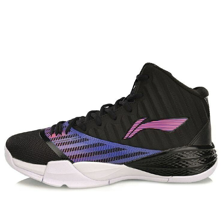 リーニン 御機嫌 黒いこと 黒いこと 紫 パープル \u0027BLACK PURPLE\u0027 スニーカー メンズ LI-NING STORM 3 HIGH ABPP003-3 / BLACK PURPLE