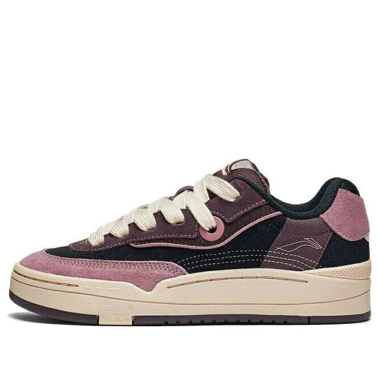 リーニン 黒いこと 黒いこと 紫 パープル ベージュ \u0027PURPLE BEIGE\u0027 スニーカー レディース LI-NING (WMNS) GOS 2000 BLACK AEPT002-2 / PURPLE BLACK BEIGE