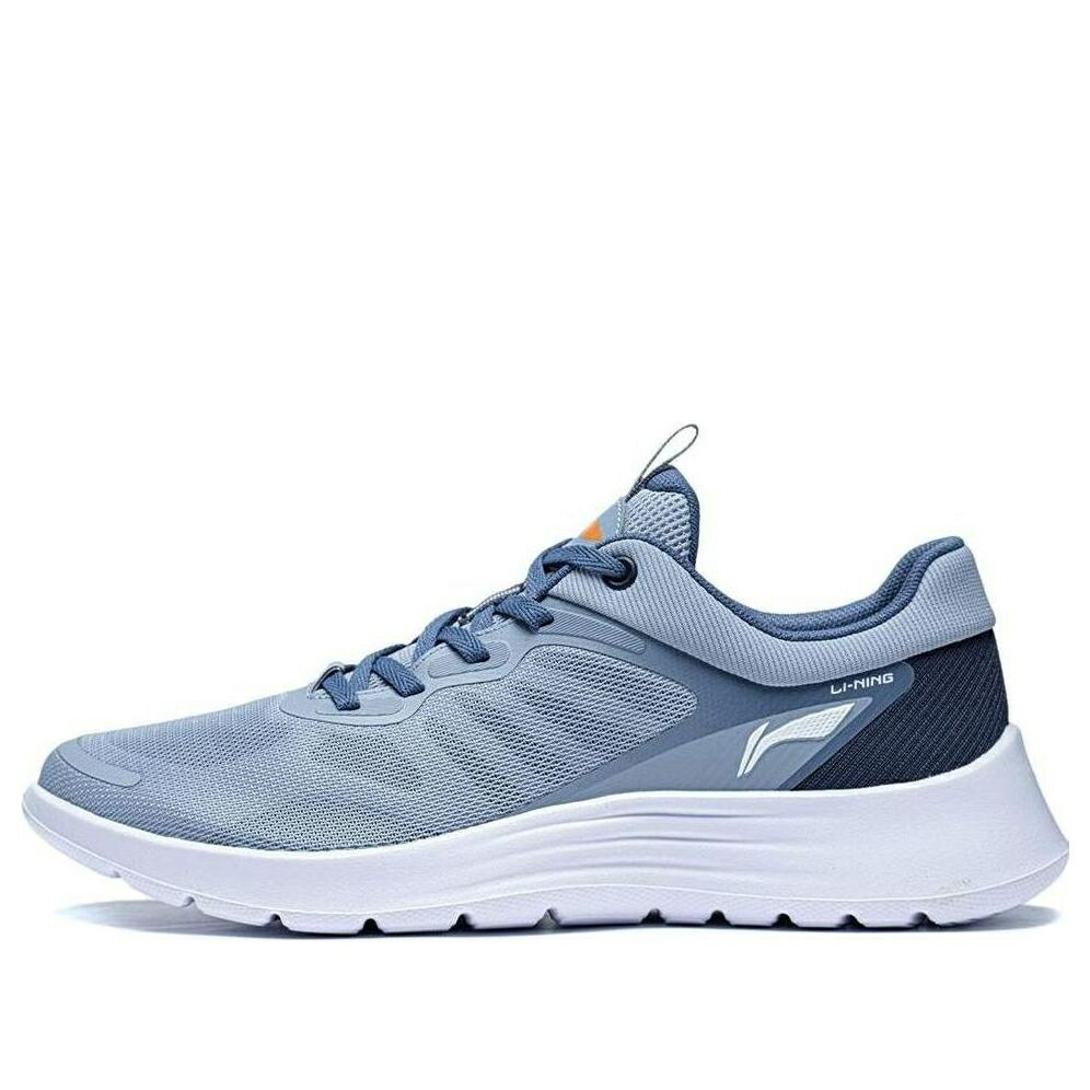 リーニン 青み 青色 薄墨色 薄墨色 白いこと 白いこと \u0027GREY BLUE\u0027 スニーカー メンズ LI-NING LIGHT FEATHER ARST019-4 / BLUE GREY WHITE