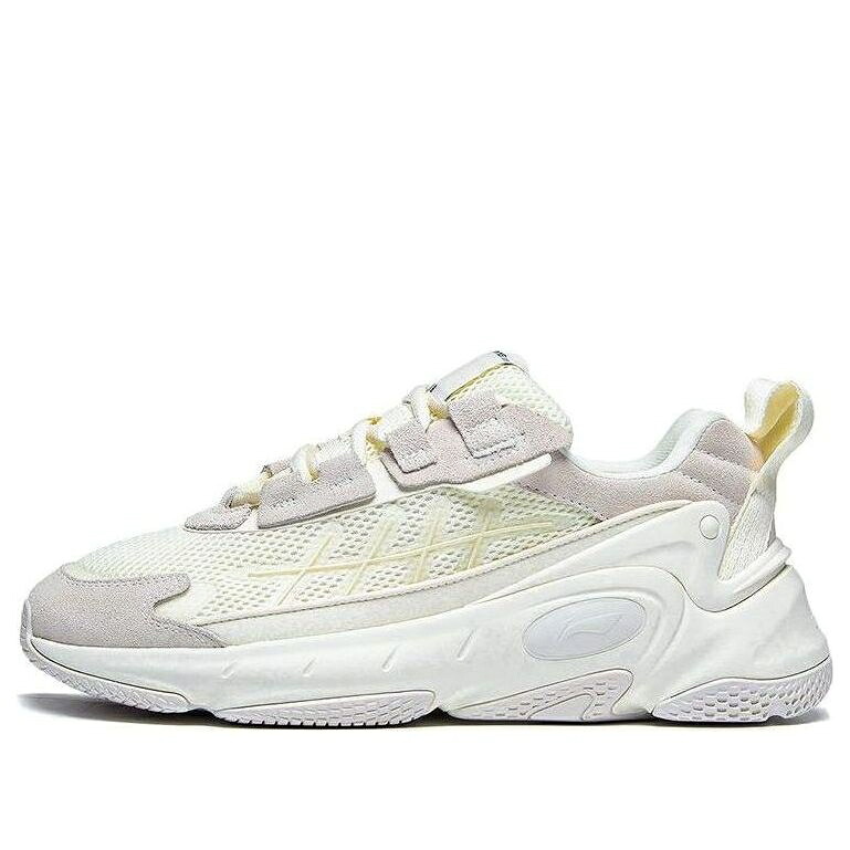 リーニン 白いこと 白いこと ベージュ 薄墨色 薄墨色 \u0027CREAM WHITE\u0027 スニーカー レディース LI-NING (WMNS) NEBULA 2K AGCT078-1 / WHITE BEIGE GREY