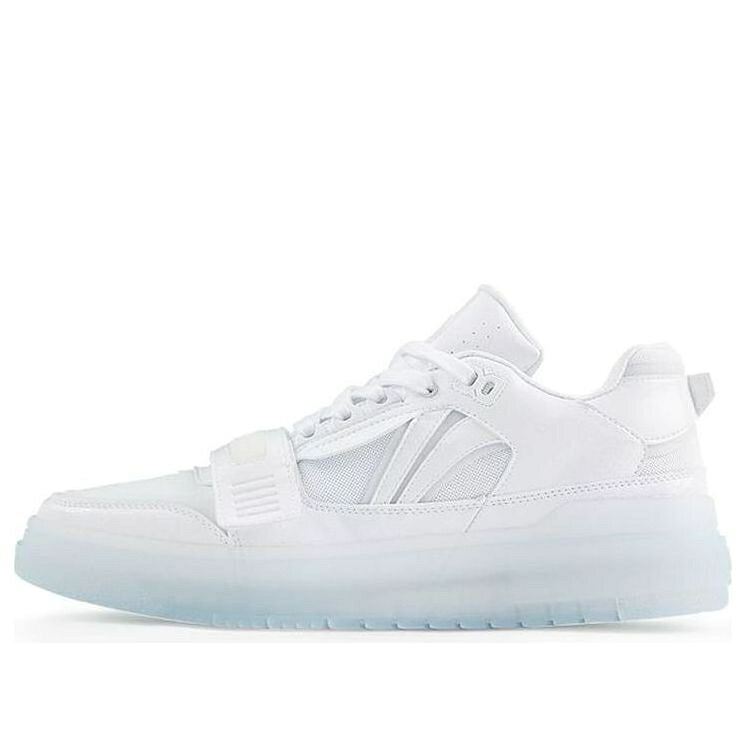 リーニン ルーキー 白色 ホワイト 青色 ブルー 'SNOW WHITE' スニーカー メンズ LI-NING BADFIVE ROOKIE LOW ABCS049-1 / WHITE BLUE｜スニケス