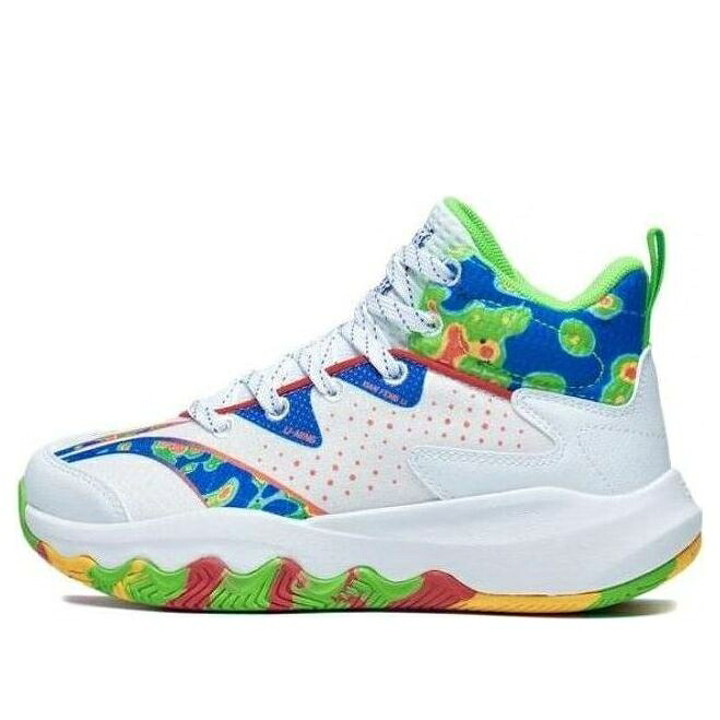 リーニン 青色 ブルー 白色 ホワイト 赤 レッド 3.0 'WHITE RED' ジュニア キッズ LI-NING (GS) PIONEER PRIMARY BLUE YKBT006-5 / WHITE BLUE RED ベビー マタニティ スニーカー|スニケス