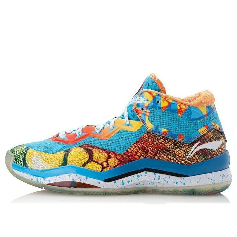 リーニン ウェイド ともし火 黄味がかった 黄色 青碧 青碧 \u0027LIZARD\u0027 スニーカー メンズ LI-NING WAY OF WADE 3 LITE ABAK061-1 / YELLOW BLUE