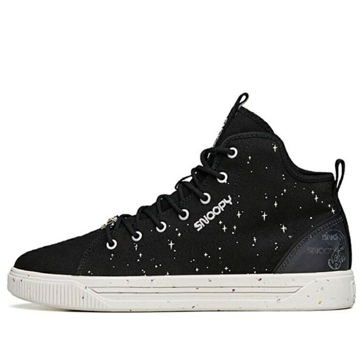 続きもの 黒いこと 黒いこと 白いこと 白いこと \u0027BLACK WHITE\u0027 スニーカー メンズ ANTA X SNOOPY SKATEBOARDING SERIES SNEAKERS 912138601-1 / BLACK WHITE